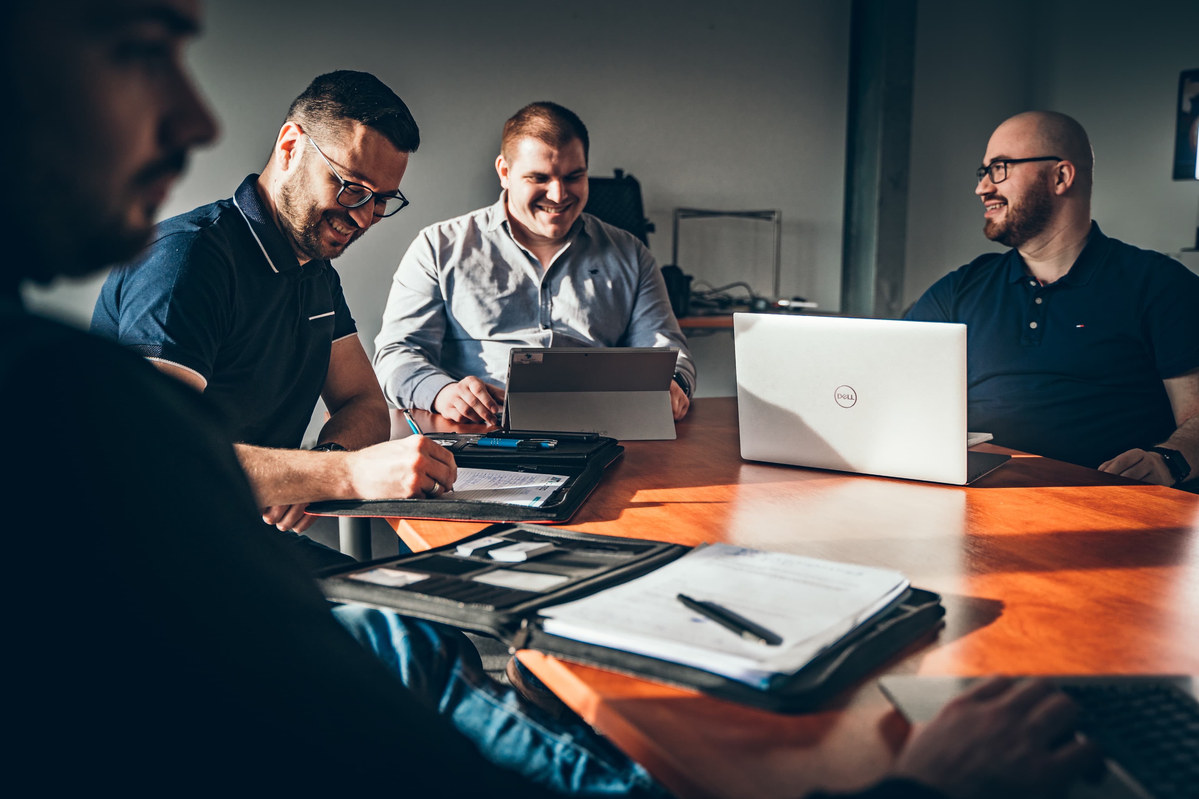 Unser Team bei der Projektbesprechung